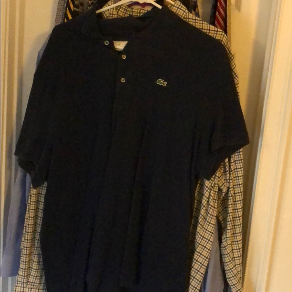 Men’s Lacoste Polo - size 7 - dark blue shirt